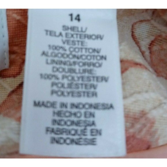 Alfred Dunner Women's Lined Textured 1 Hook Eye Floral Blazer Jacket Size 14 - Picture 5 of 5